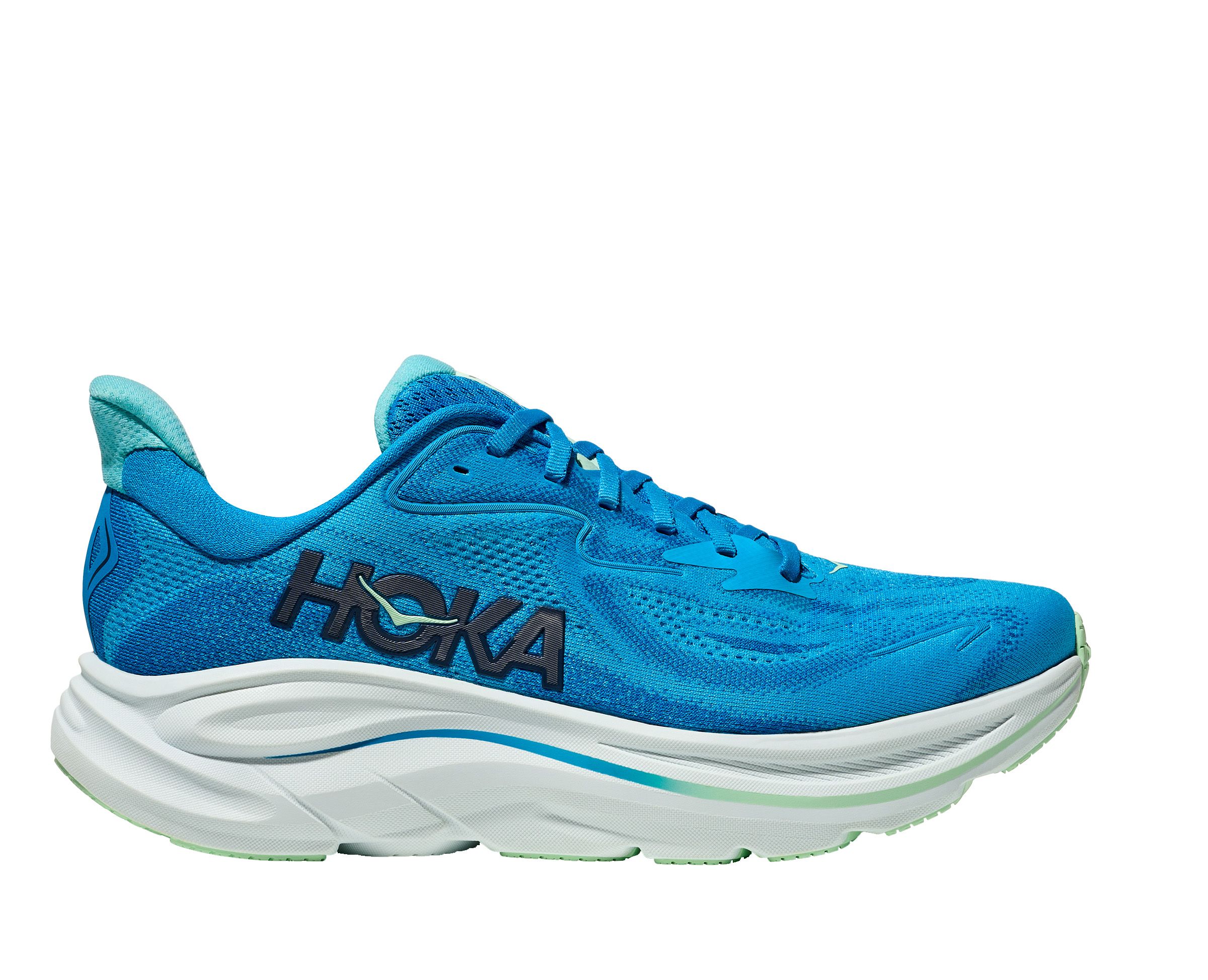 Hoka Clifton 10 M löparsko i färgen Hoka Blue/Skyward Blue