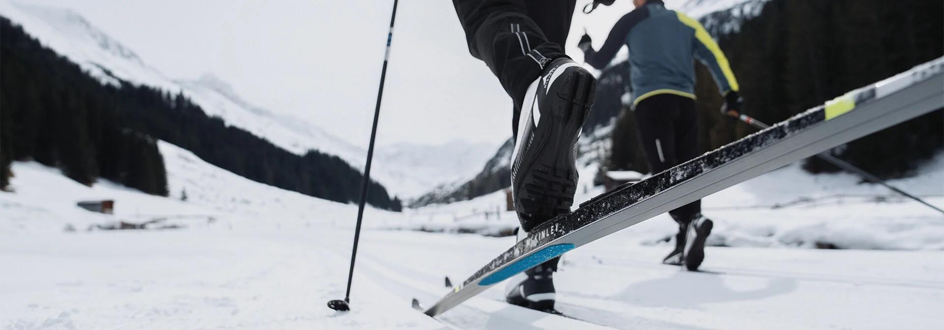 Personer som åker på vallningsfria skidor