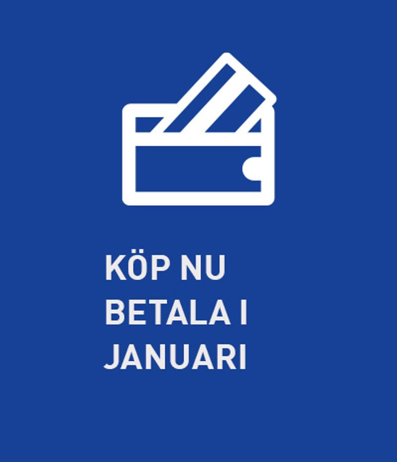 Wallet and credit card icon with the text 'Buy now, pay in January'.