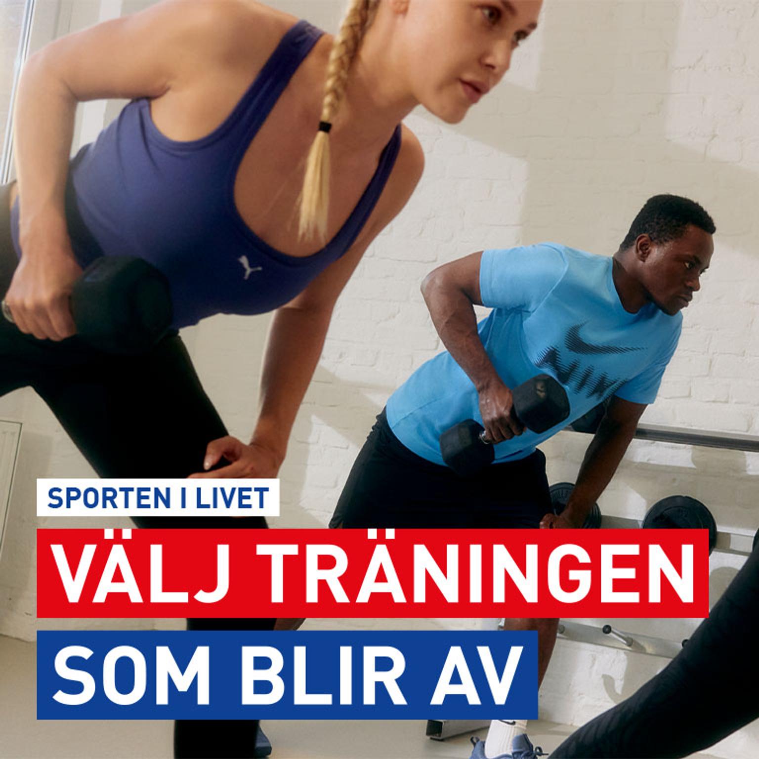 välj träningen som blir av