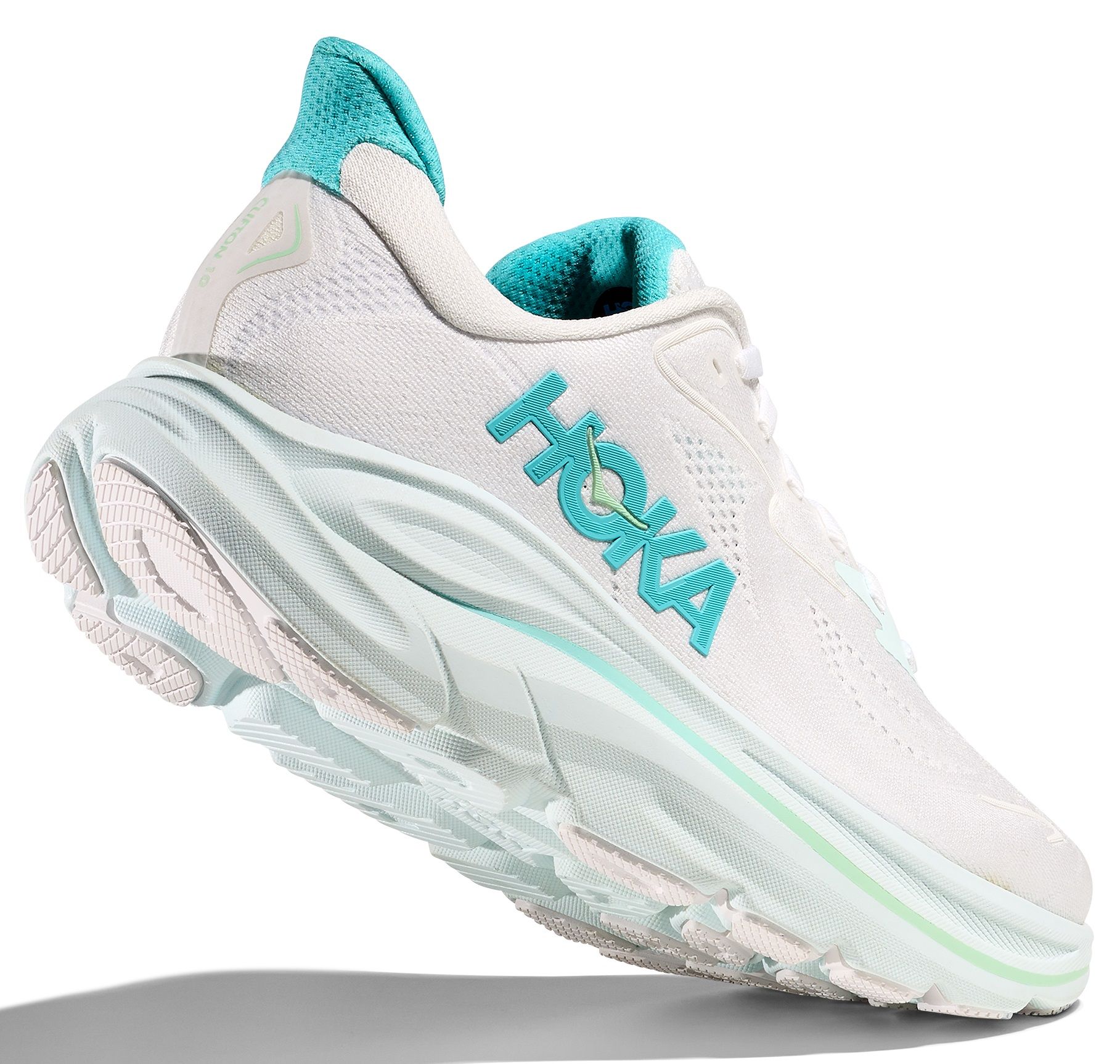 Hoka Clifton 10 W löparsko i färgen White/Cielo Blue