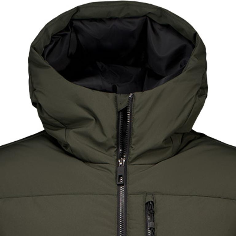 Värmande krage med huva