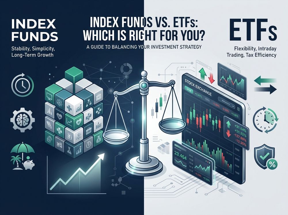 Cover image for: Index Funds vs. ETFs: Which Is Right for You?