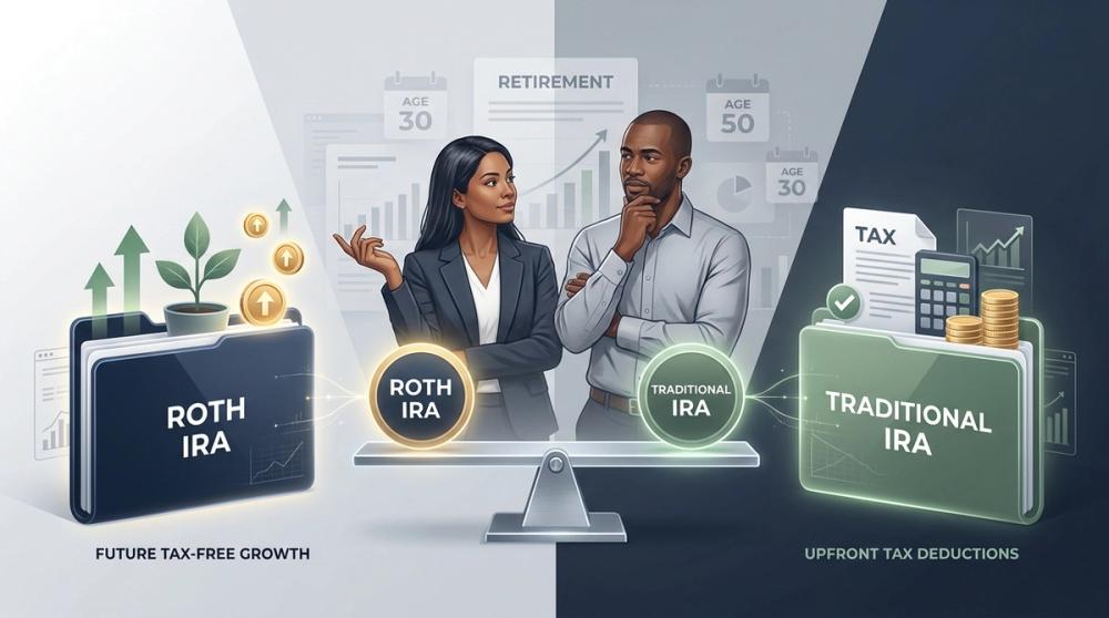Cover image for: Roth IRA vs. Traditional IRA: Which Retirement Account Is Right for You?