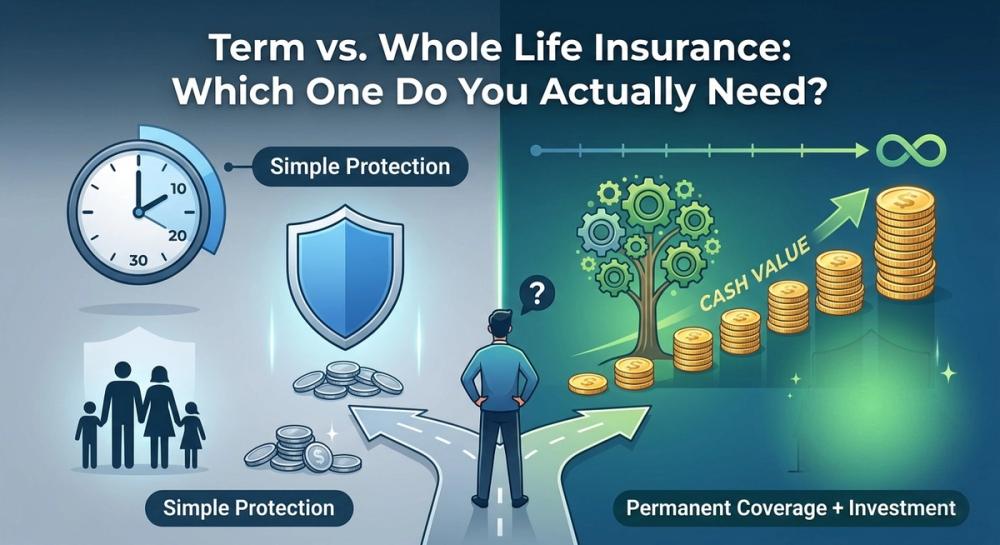 Cover image for: Term vs. Whole Life Insurance: Which One Do You Actually Need?