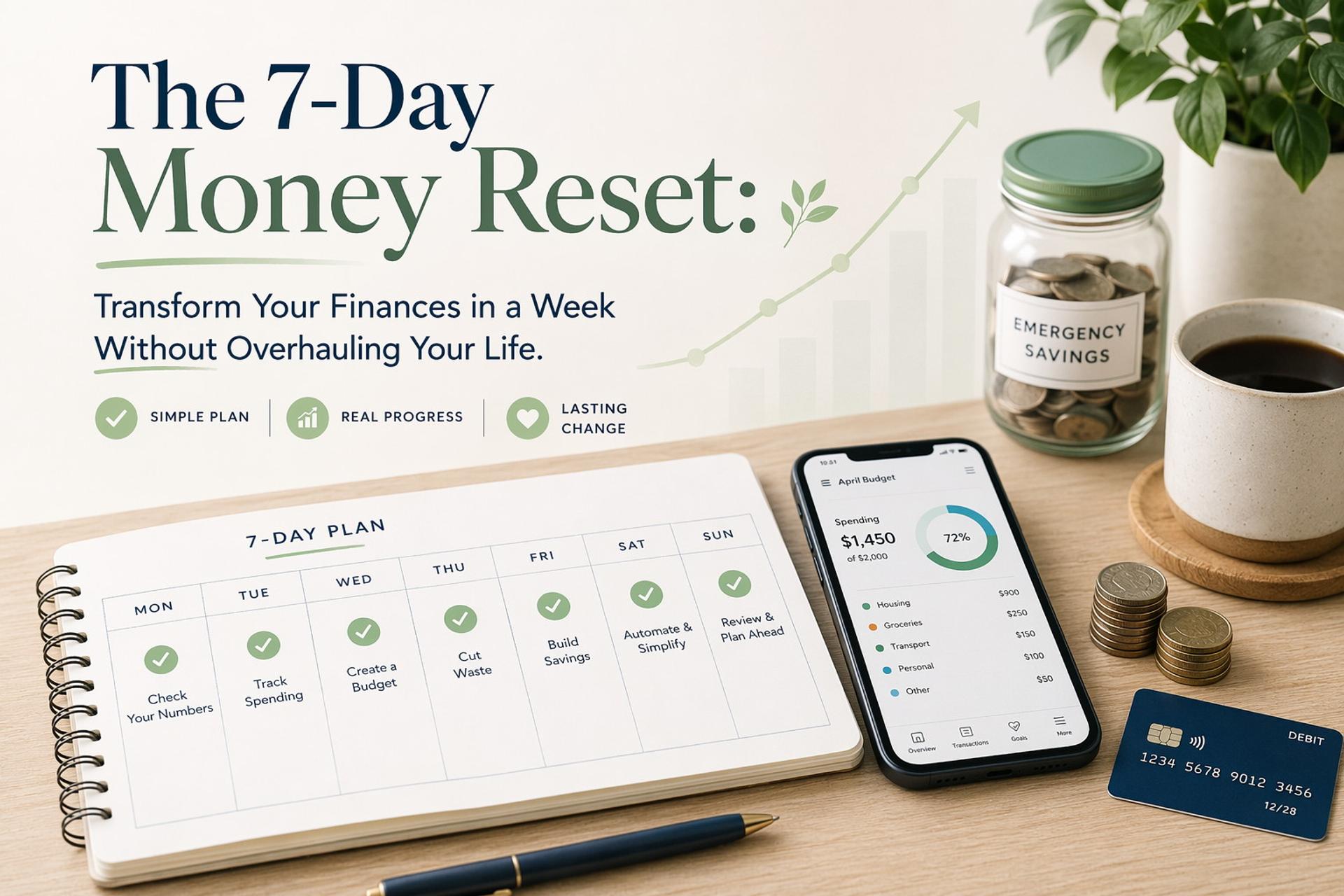 Cover image for: The 7-Day Money Reset: Transform Your Finances in a Week Without Overhauling Your Life