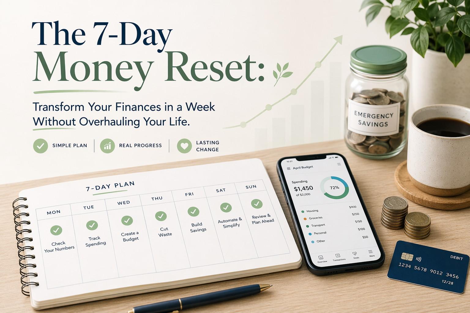 Cover image for: The 7-Day Money Reset: Transform Your Finances in a Week Without Overhauling Your Life