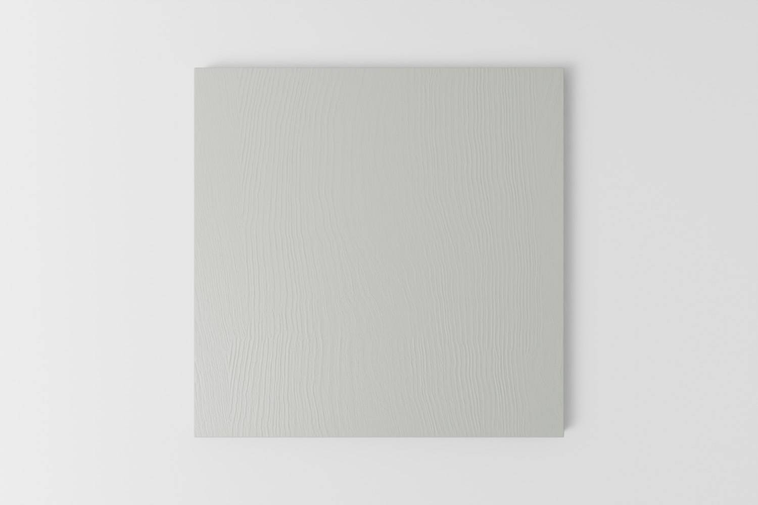 Picture of a square sample painted with a visible grain in Naked Kitchen's Misted Fen light grey/green colour