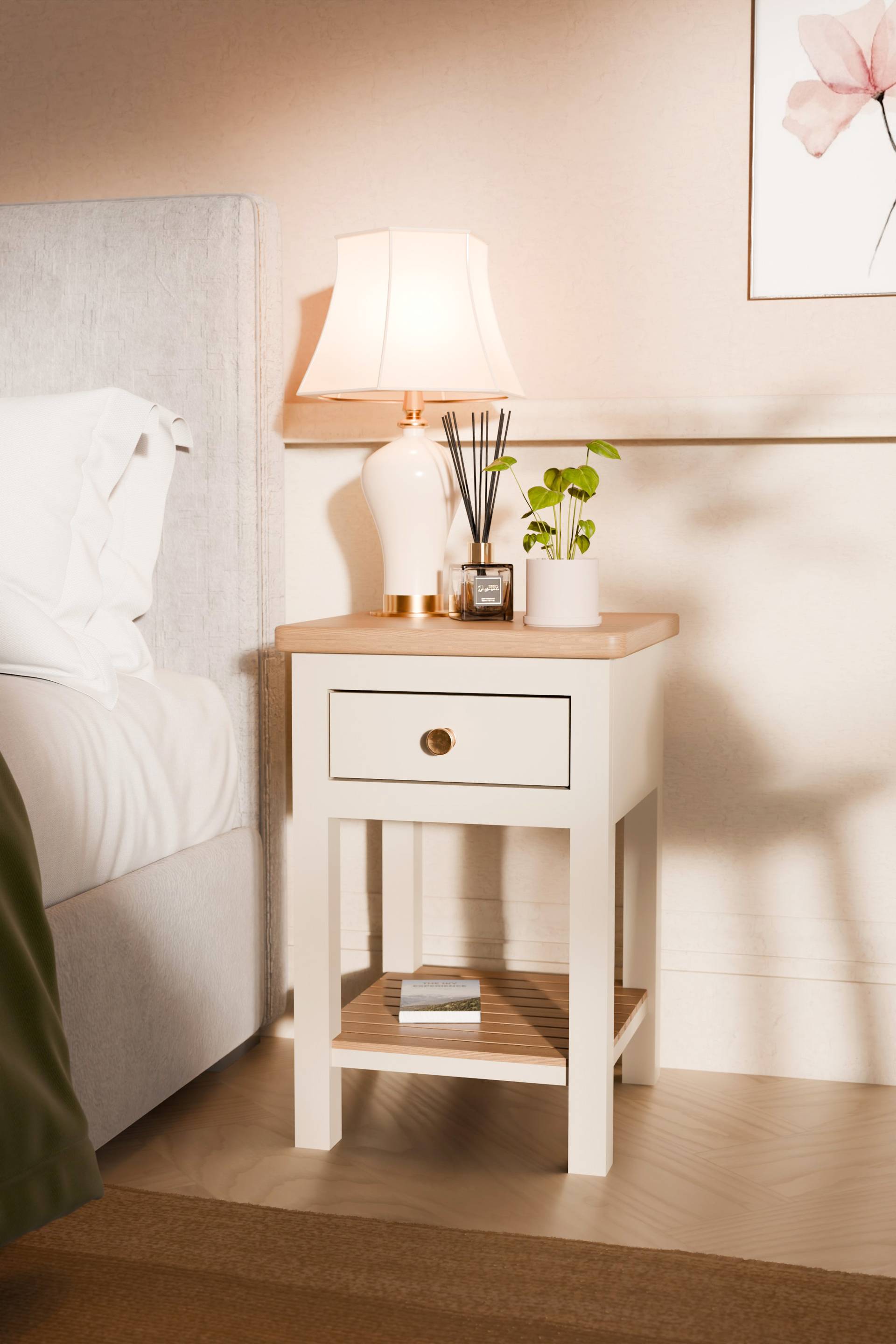 Langham Open Bedside Table