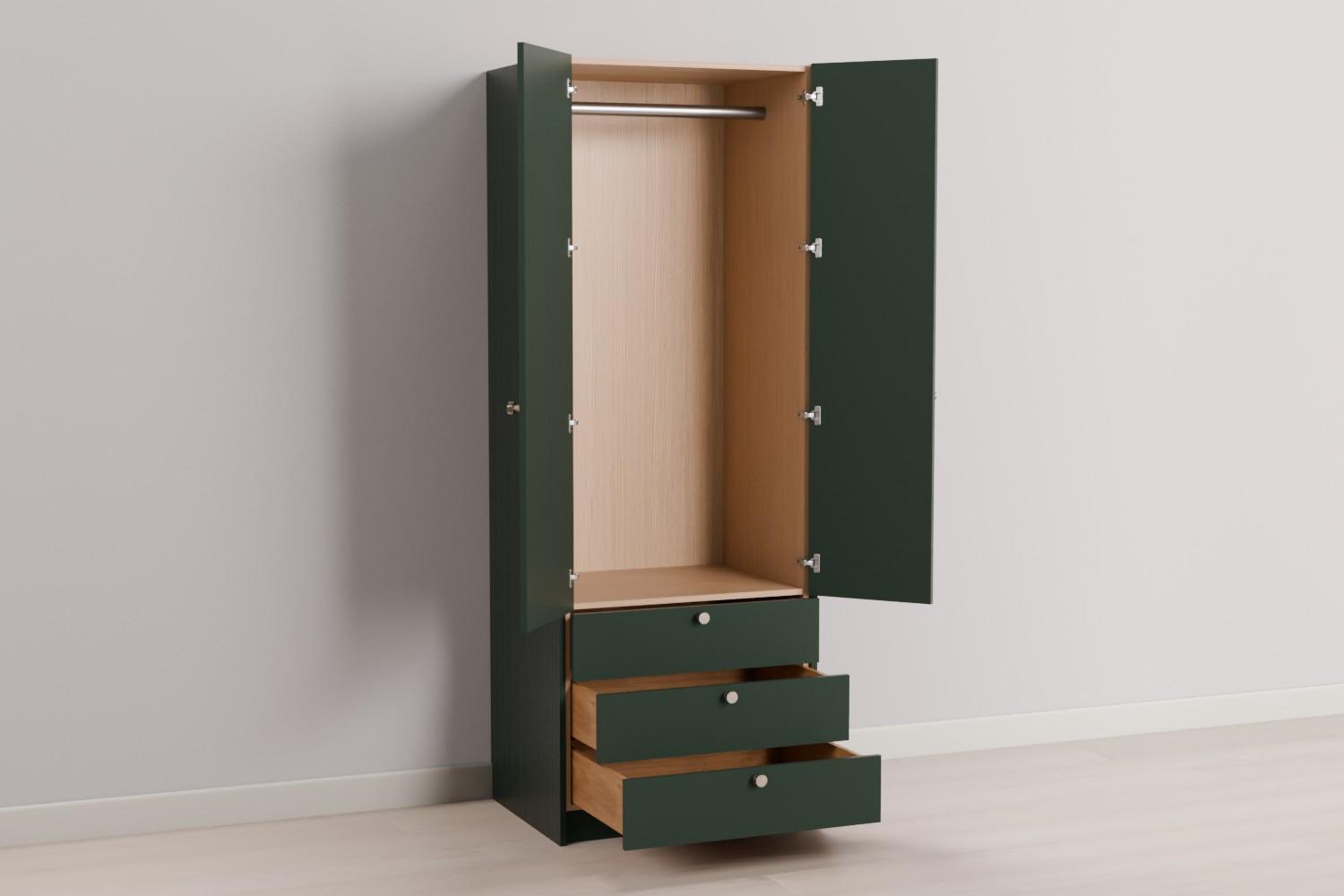 Bespoke Double Wardrobe with 3 Drawers