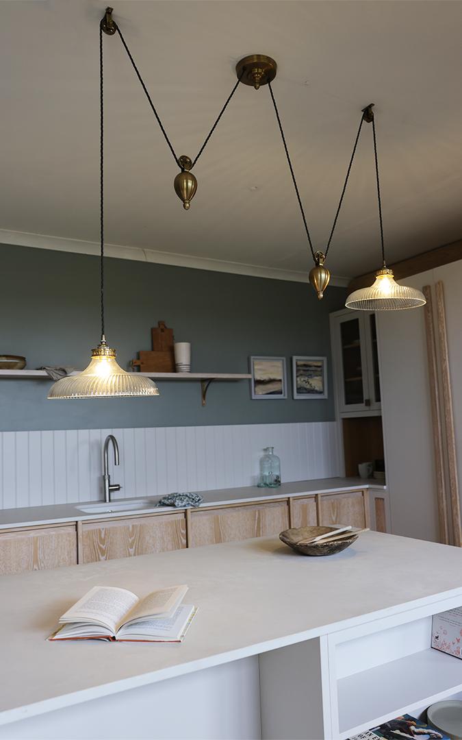 light on - side angle