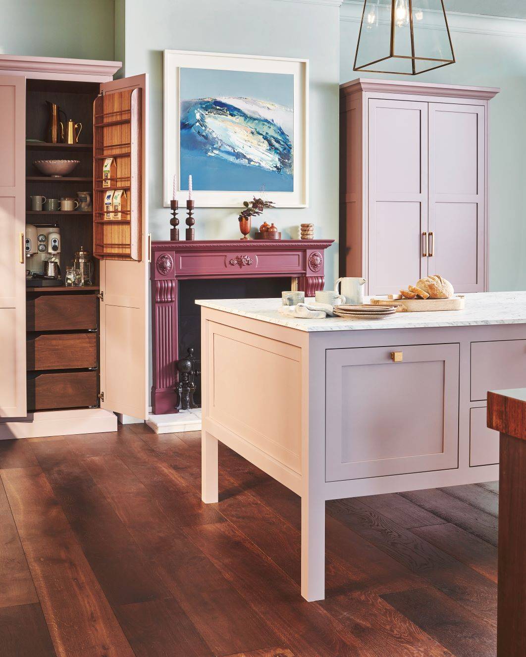 Envision yourself at the heart of culinary creativity, where this expansive island serves as a hub of functionality and inspiration. Ample countertop space accommodates various tasks, while an integrated sink and appliances seamlessly integrate, transforming this workspace into a culinary haven.
