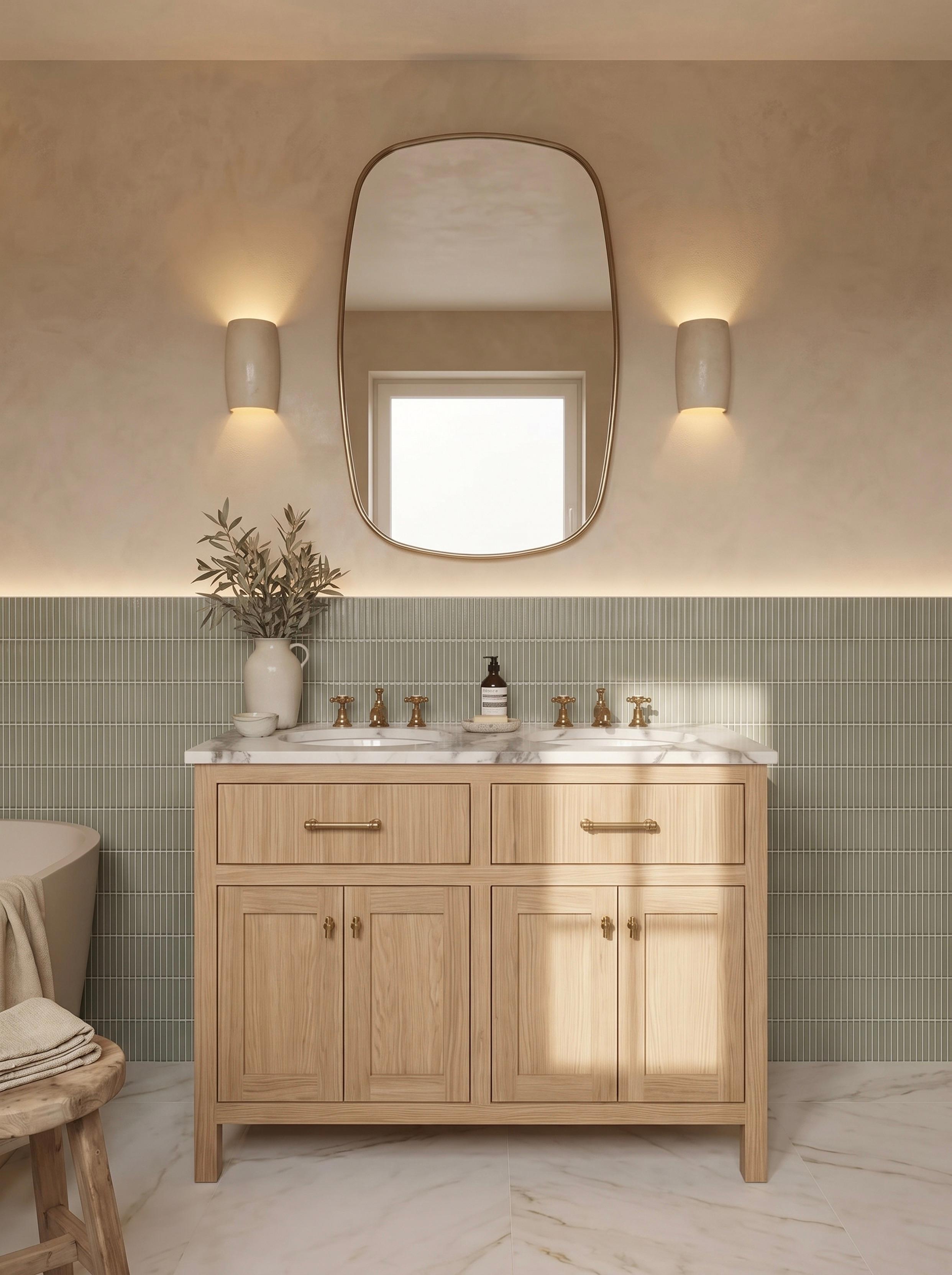 Langham Double Basin Oak