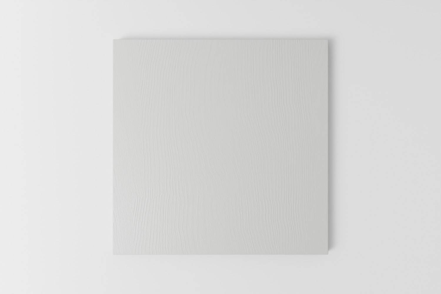 Picture of a square sample painted with a visible grain in Naked Kitchen's Holkham Frost white colour