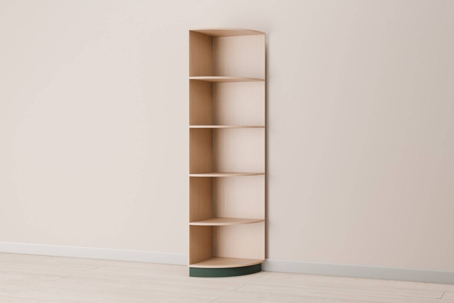 Tall Open Curved Cabinet
