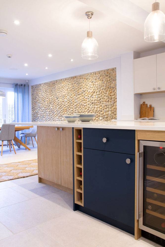 Cool (and room temperature) wine storage in the Mariner’s Way kitchen