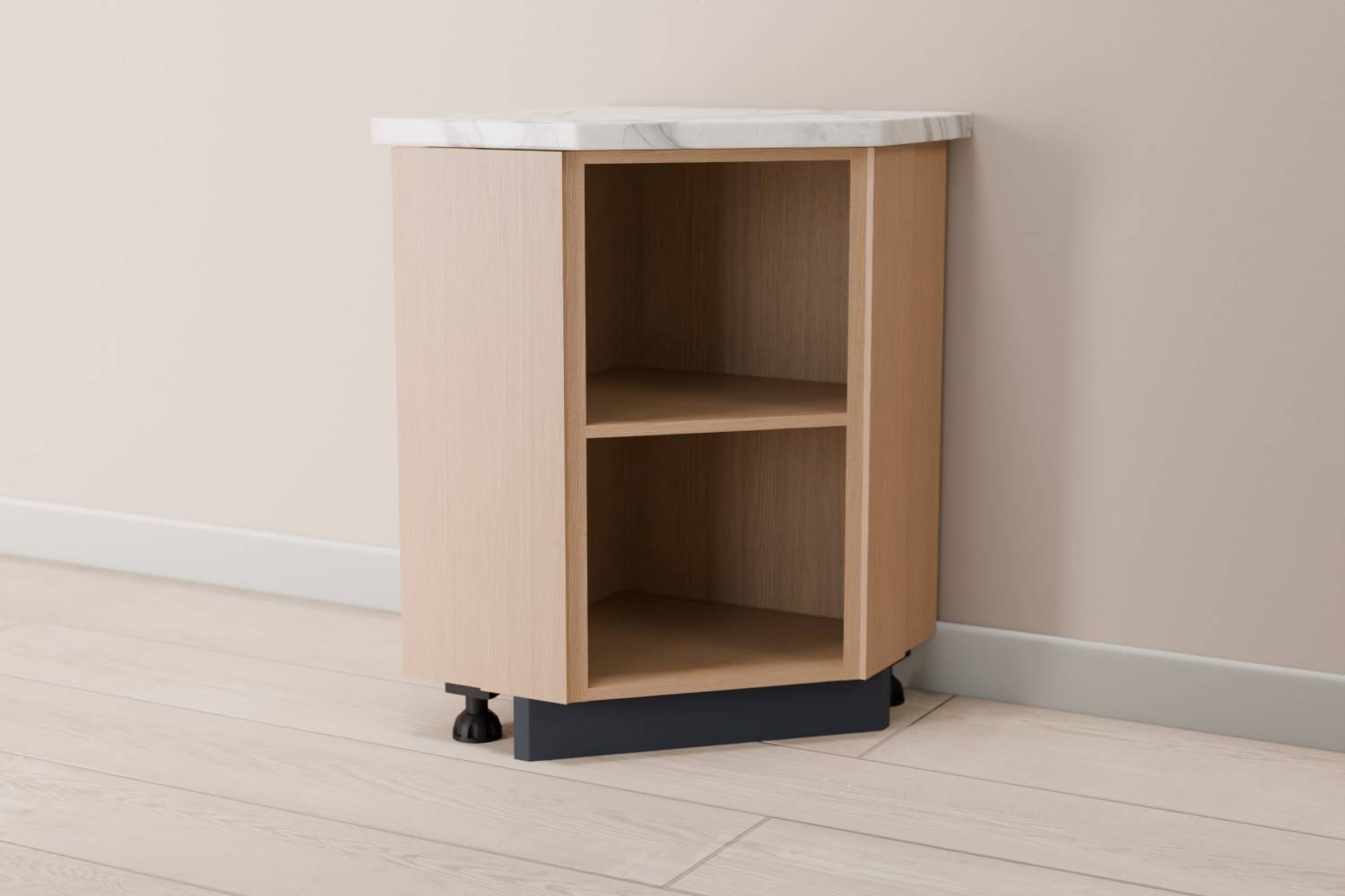 Open Angled Cabinet