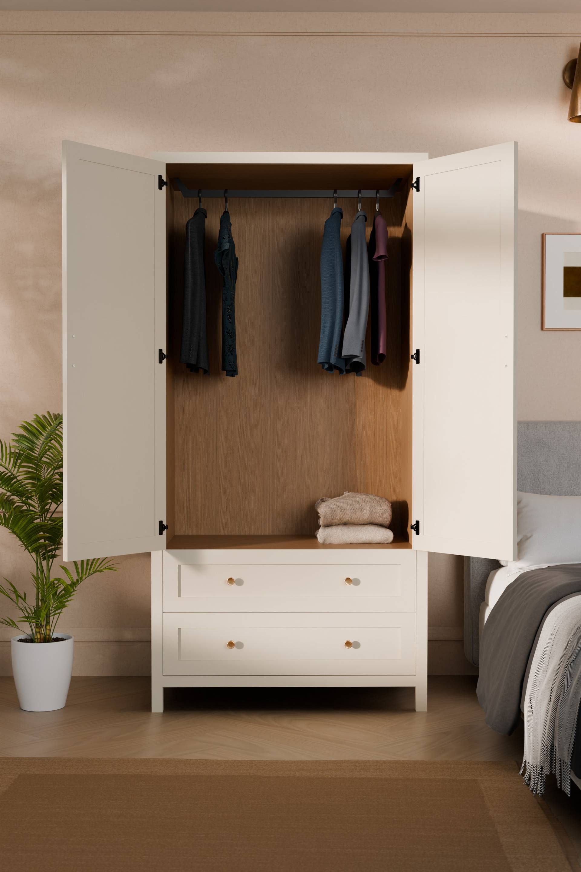 Langham Double Wardrobe