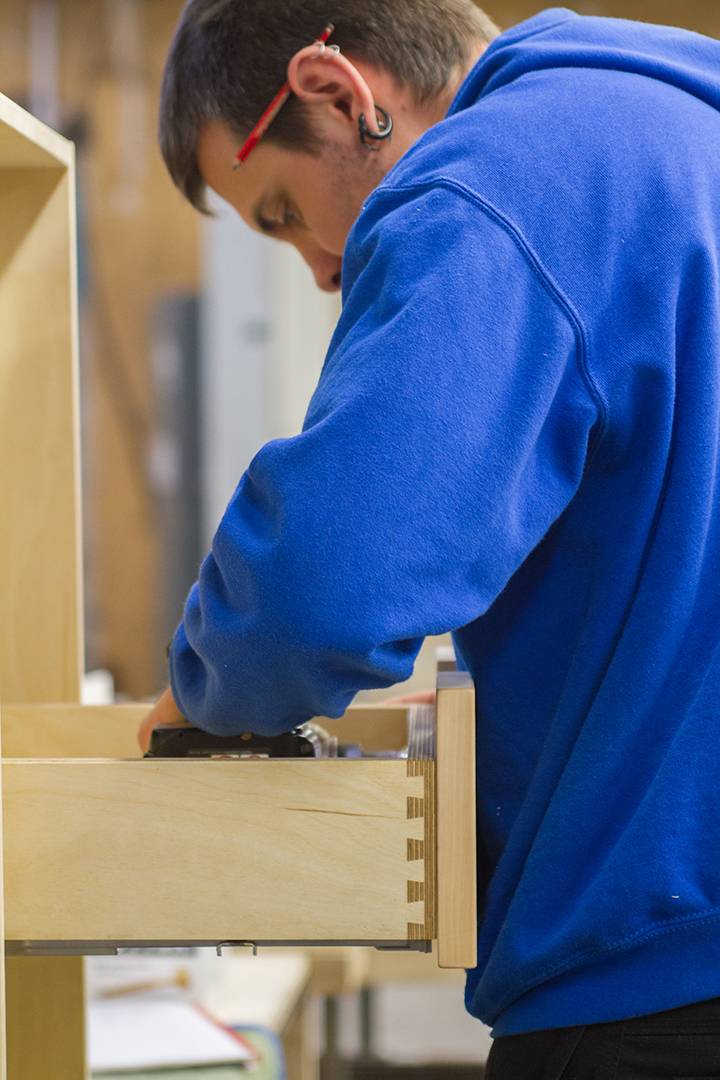 making drawer in Naked workshop