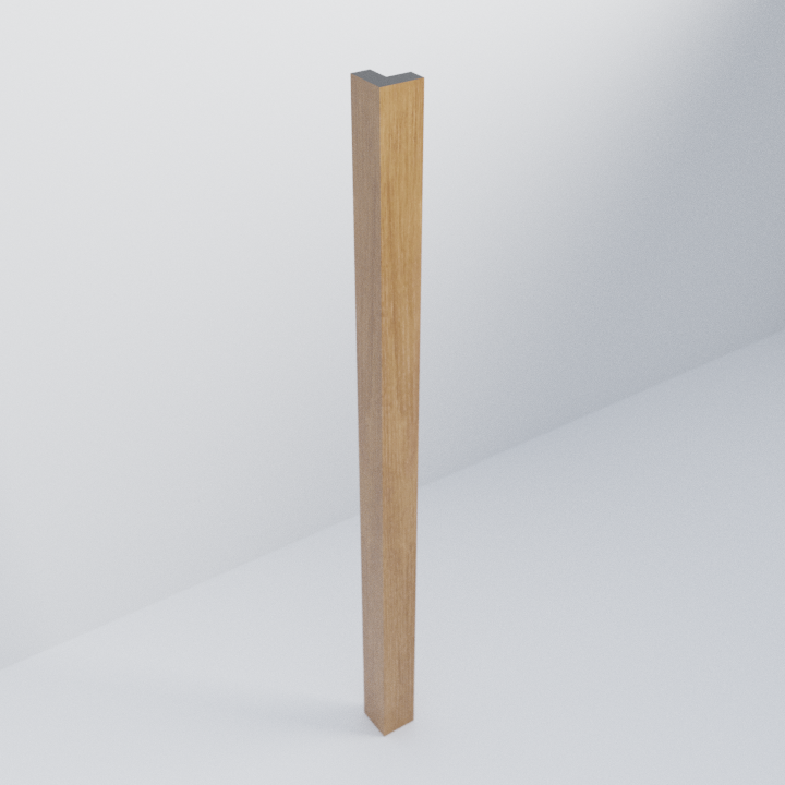 Oak Black Core Angled Filler Piece