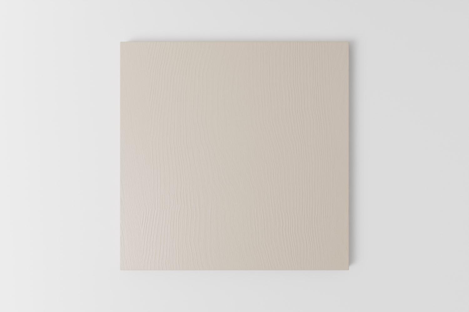 Picture of a square sample painted with a visible grain in Naked Kitchen's Morston Sails red colour