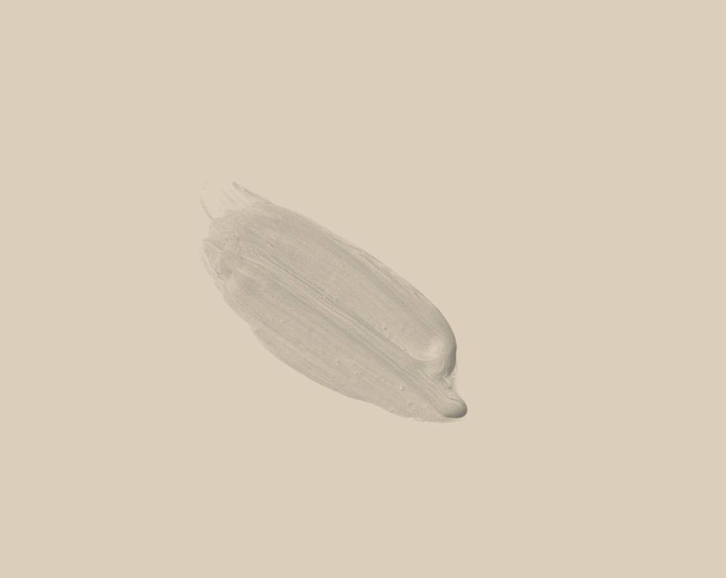A single brushstroke of Norfolk Dunes paint on a slightly lighter Grey background. The paint appears smooth and slightly textured, with soft edges.