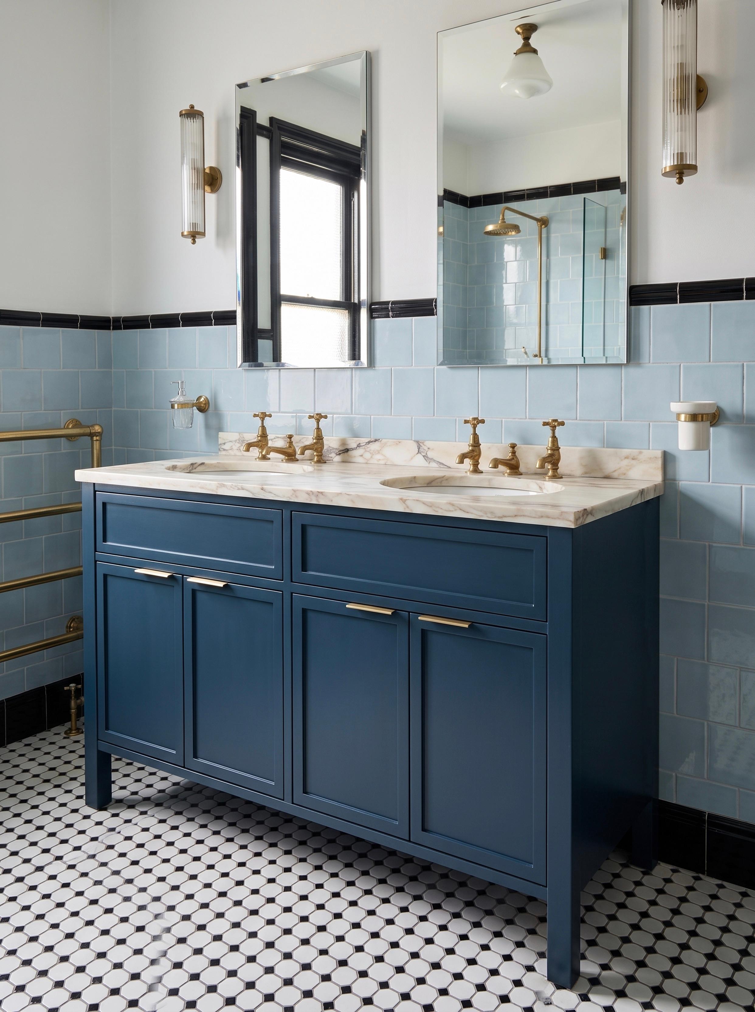 Mayfair Double Basin Painted Angled