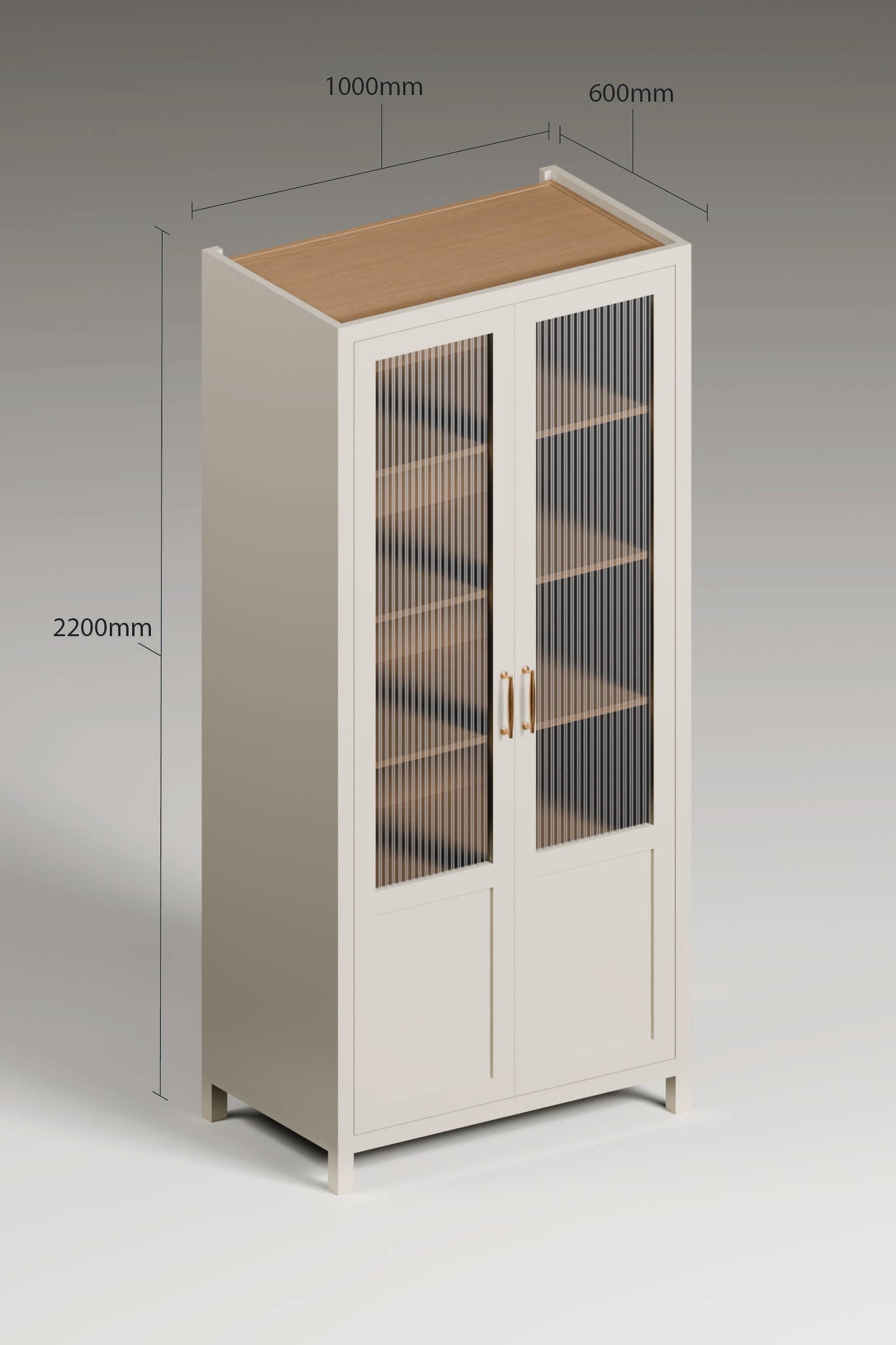 Langham Double Larder with Shelves