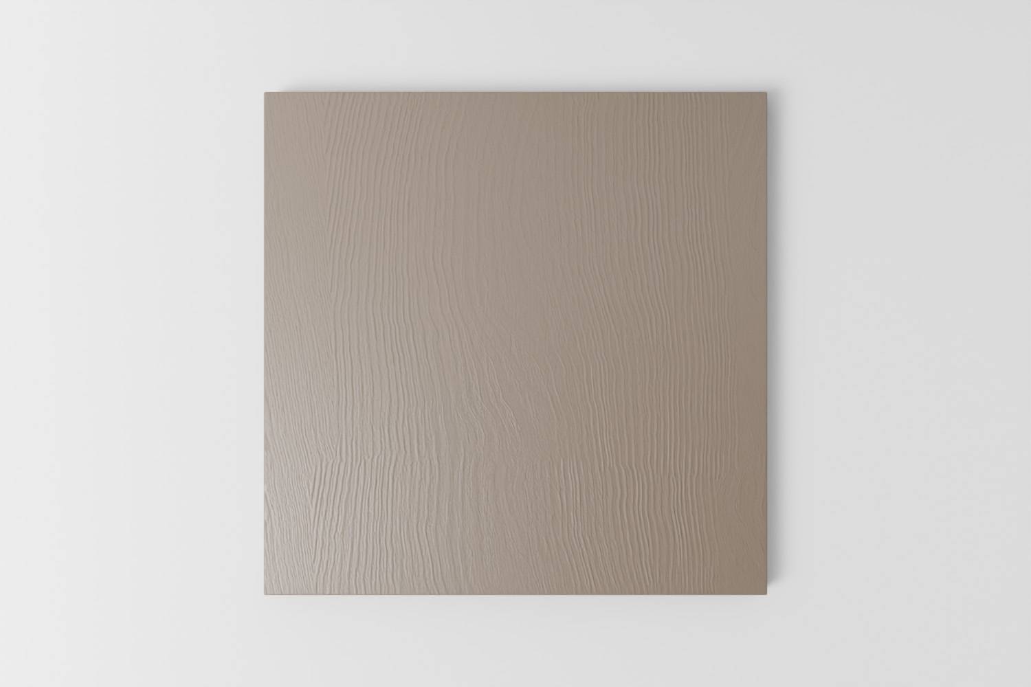 Picture of a square sample painted with a visible grain in Naked Kitchen's Flint grey colour
