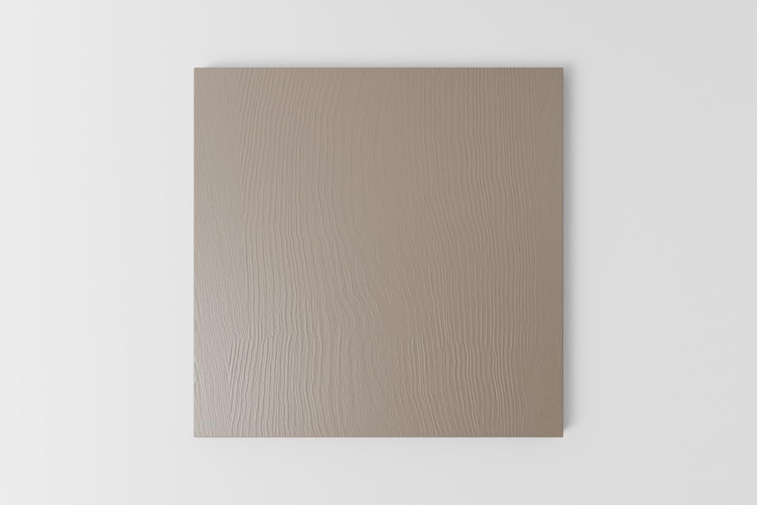 Picture of a square sample painted with a visible grain in Naked Kitchen's Flint grey colour