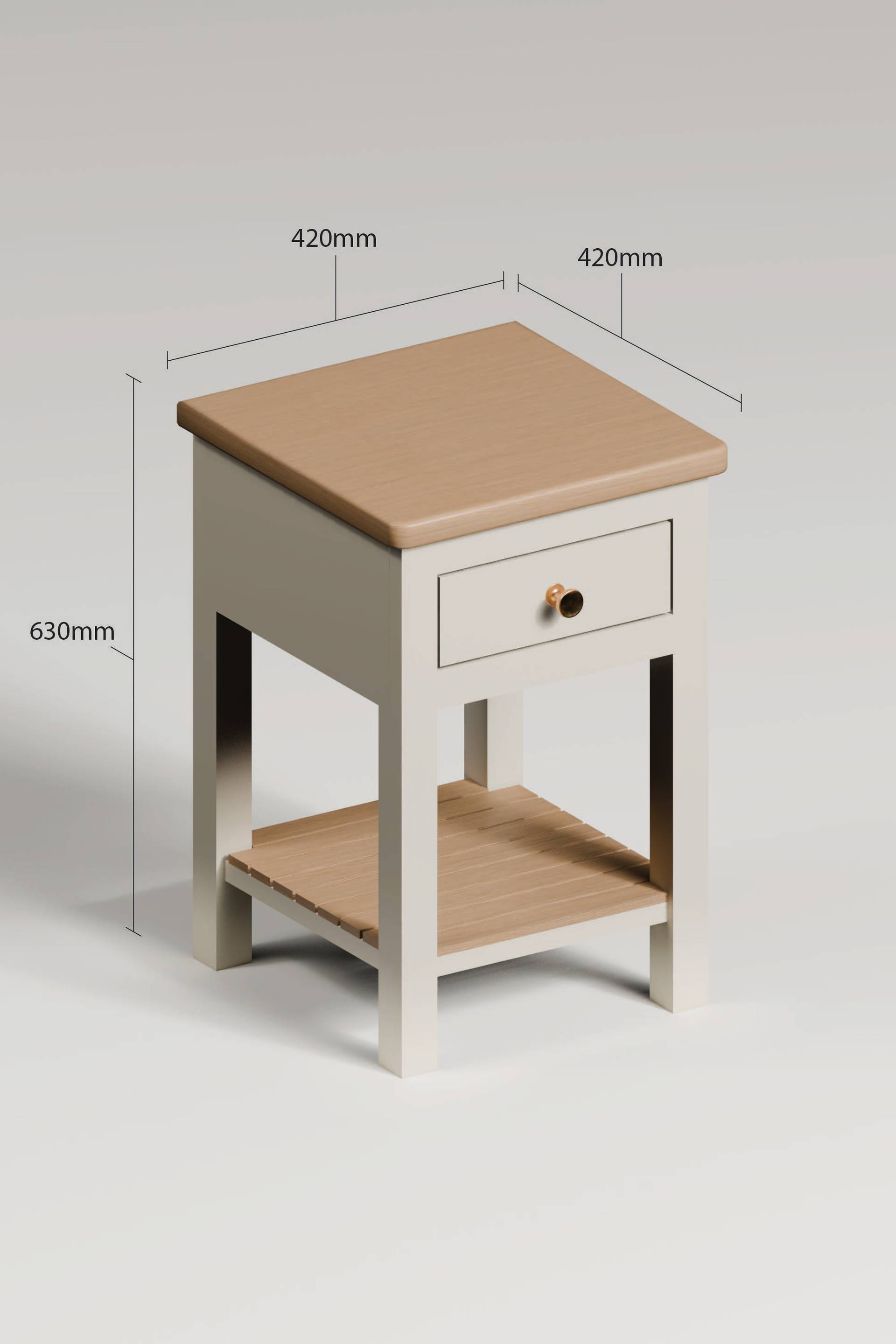 Langham Open Bedside Table