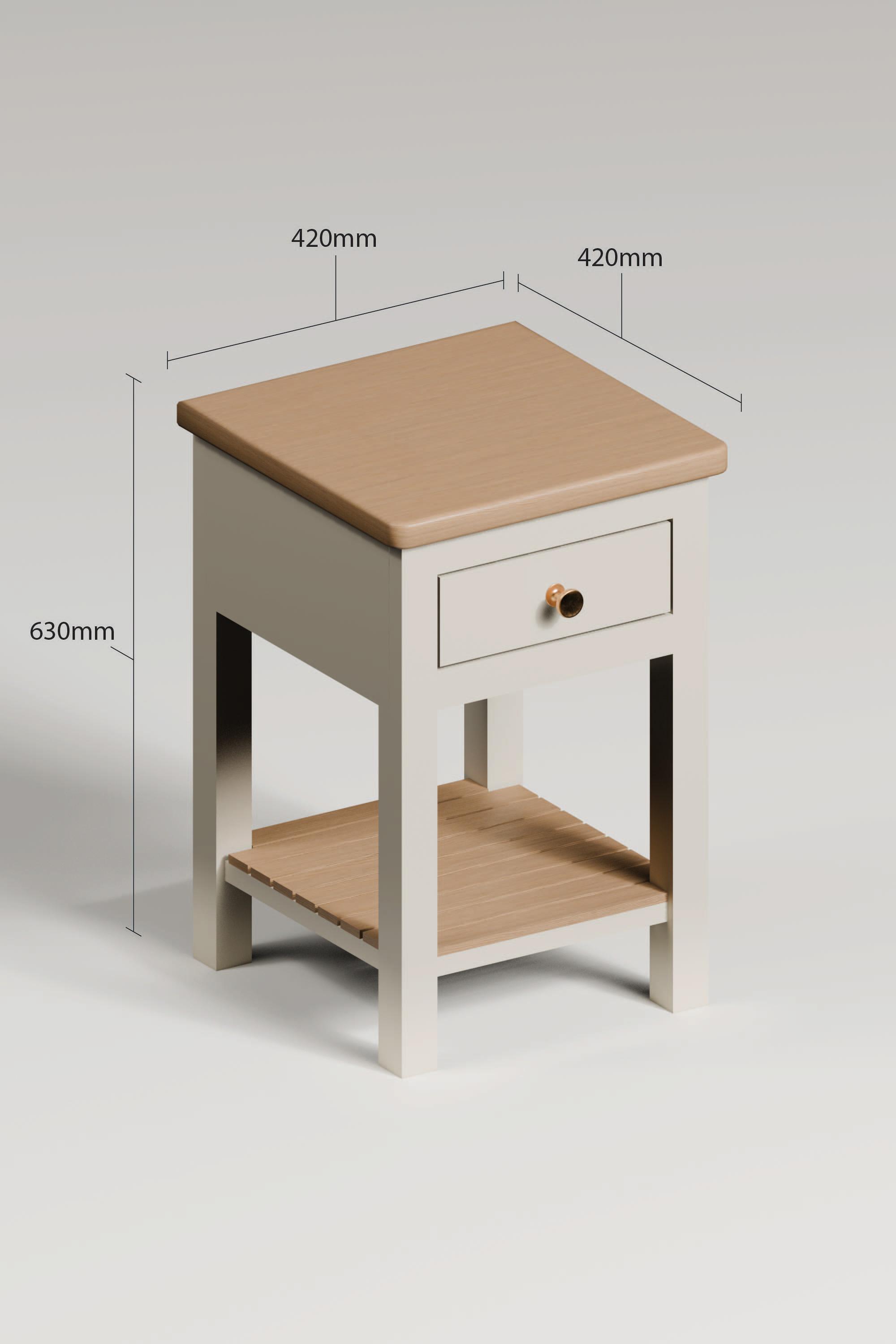 Langham Open Bedside Table