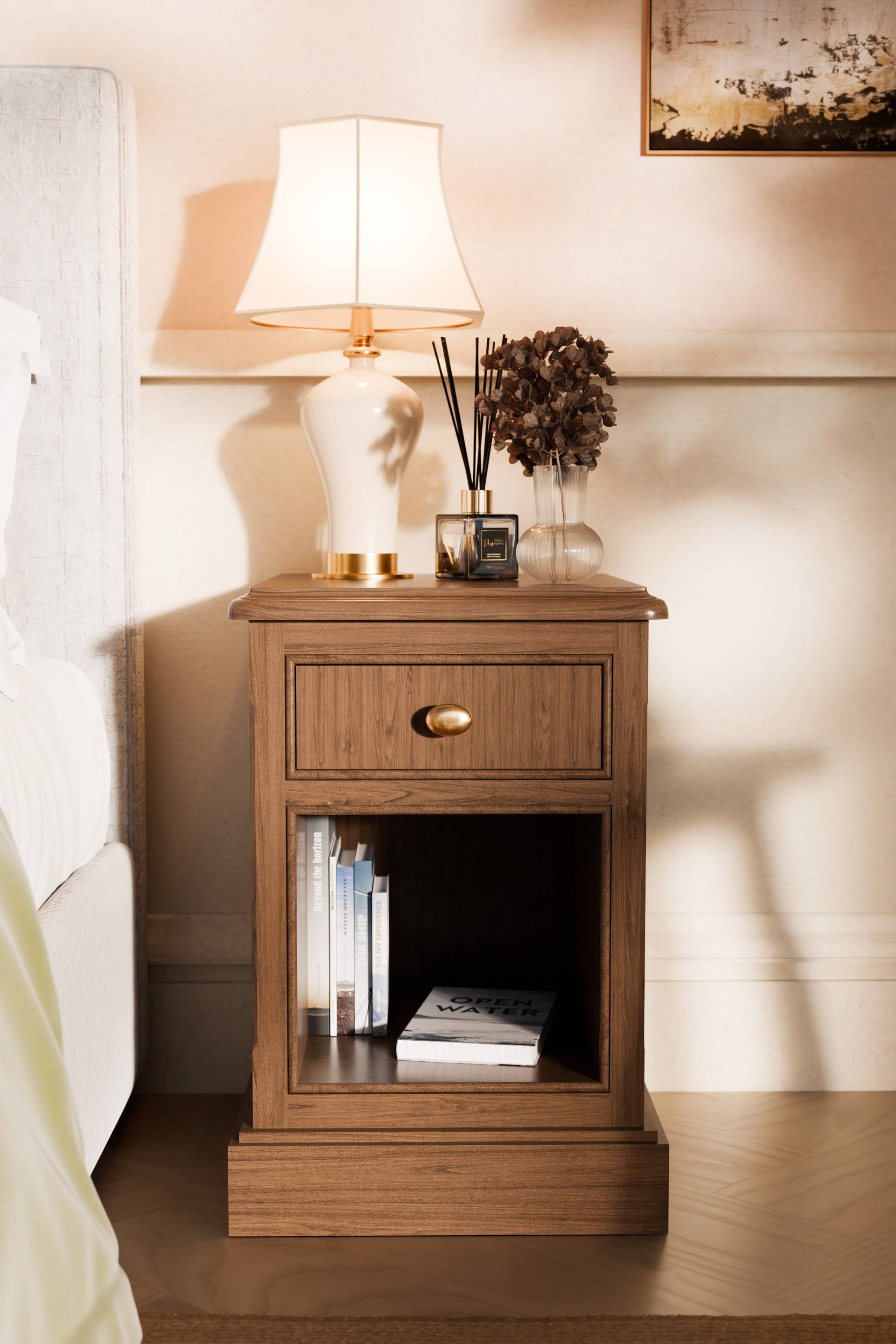 Anmer Open Bedside Table