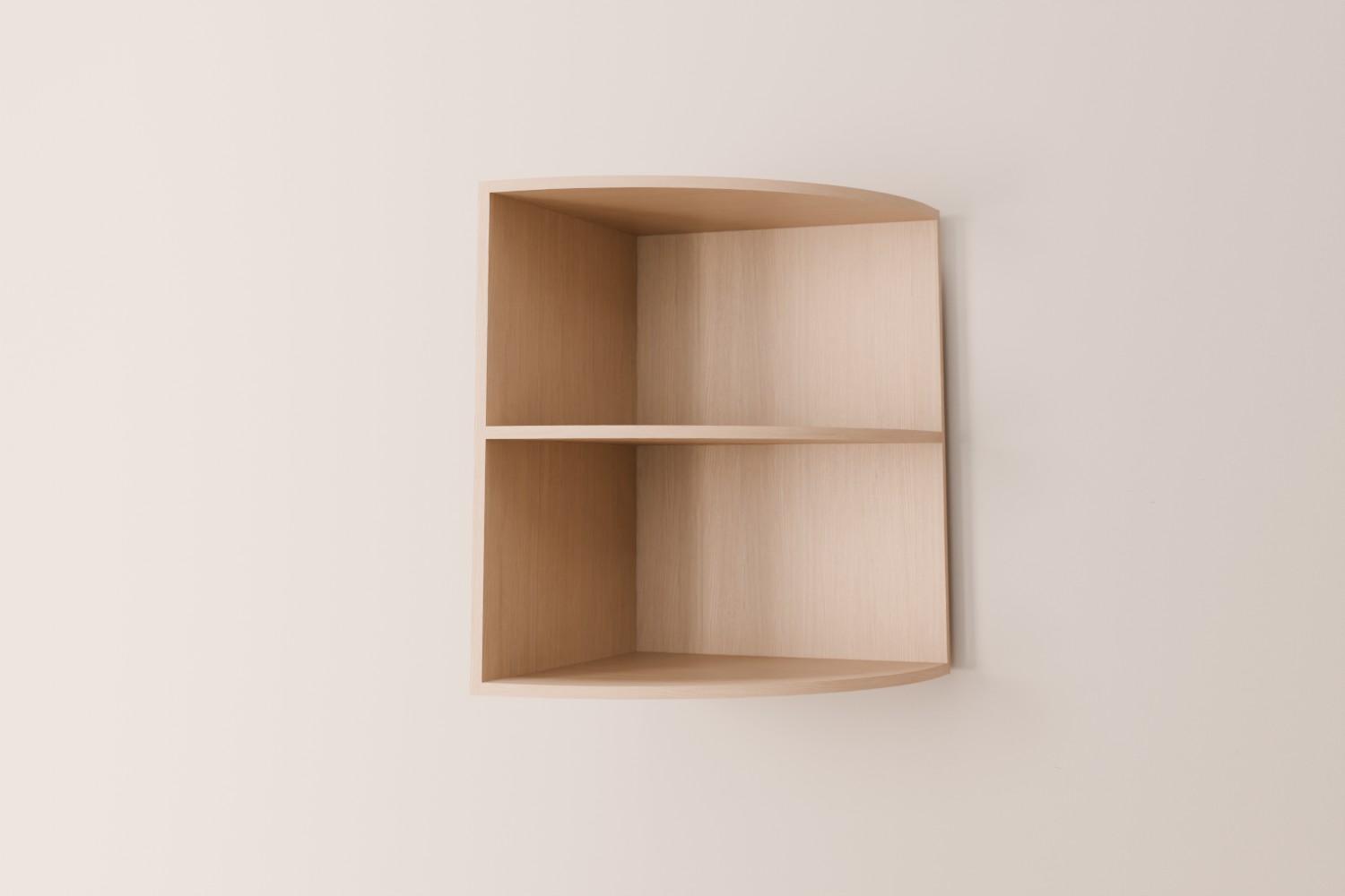 Open Curved Wall Cabinet