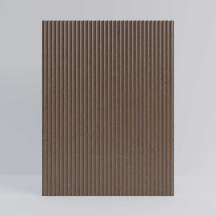 Walnut Scalloped End Panel