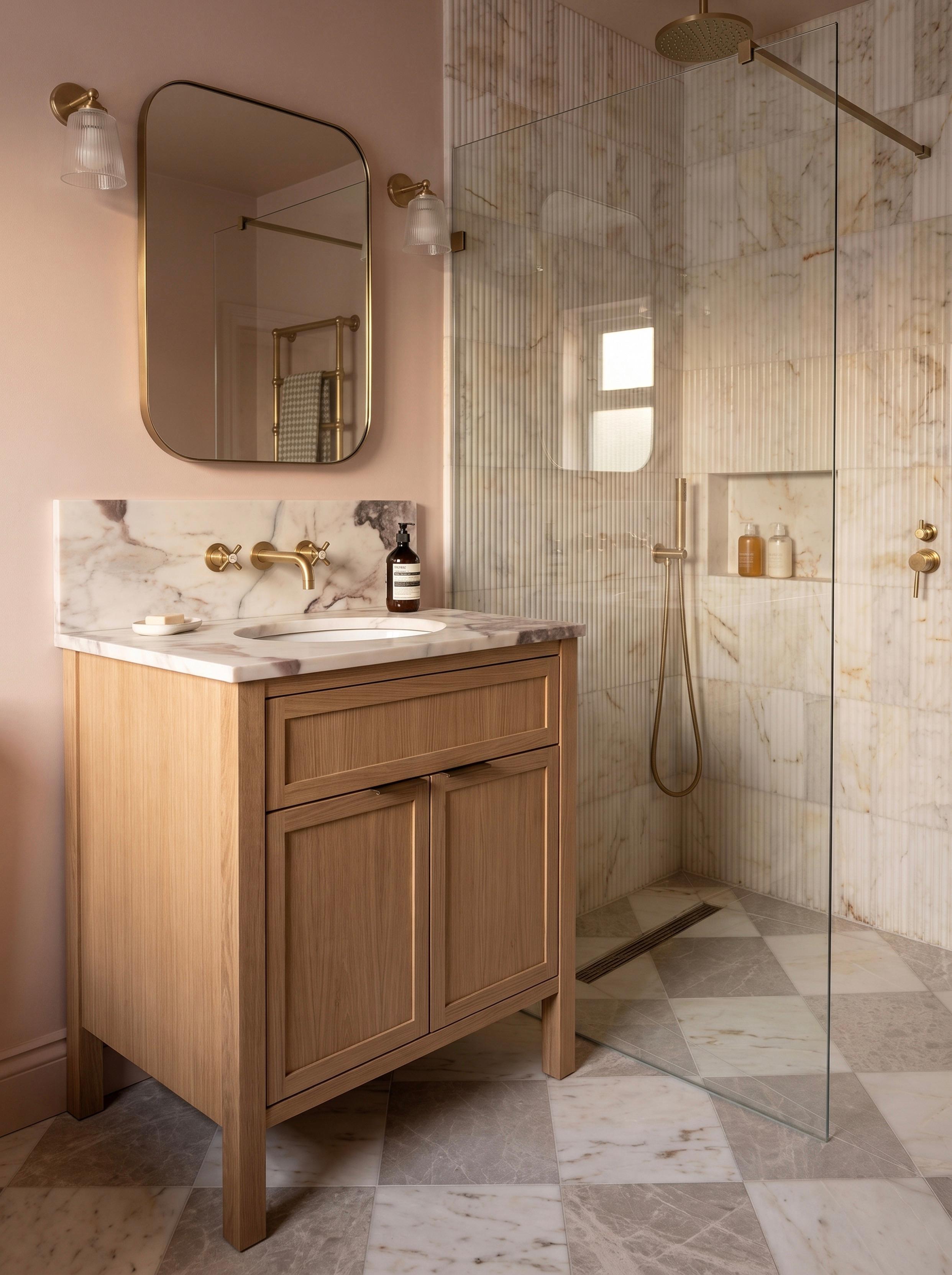 Mayfair Single Basin Oak Angled