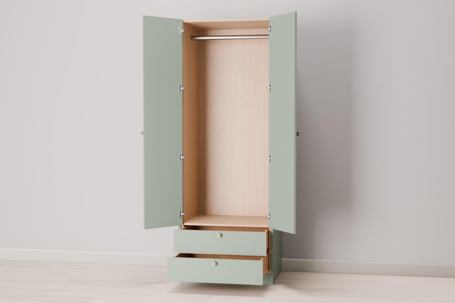 Bespoke Double Wardrobe with 2 Drawers