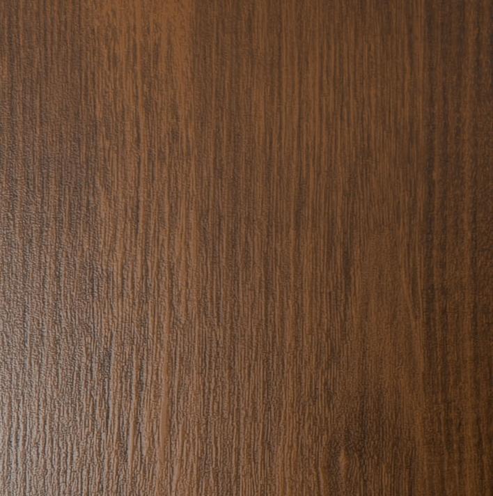 Close-up of a wooden surface with a dark brown color and visible grain patterns running vertically, giving the texture a natural and slightly rough appearance.