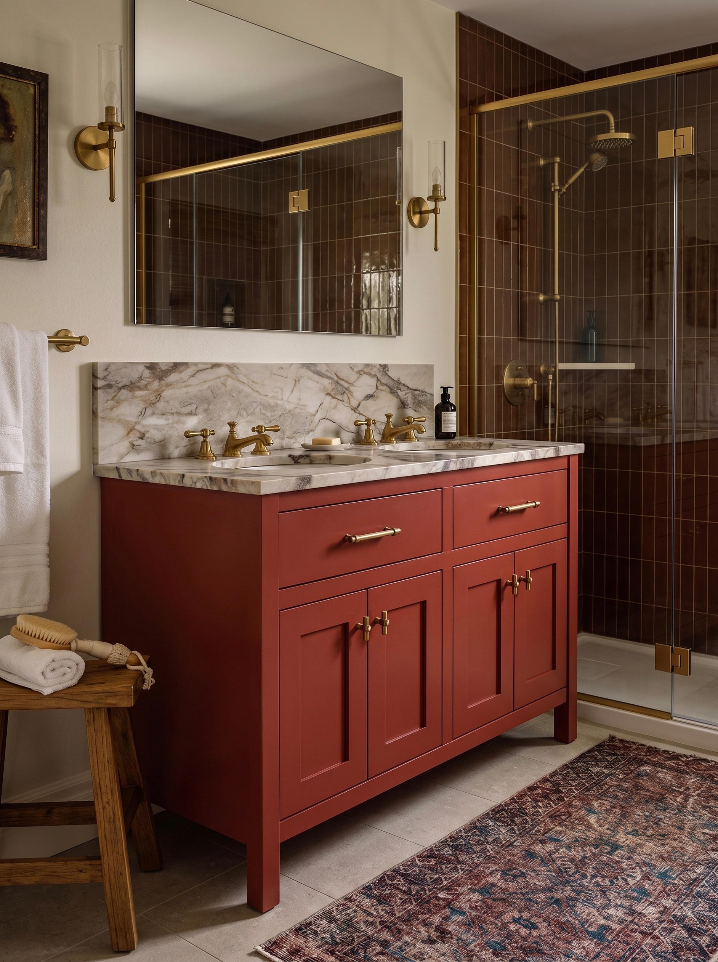 Langham Double Basin Painted Angled