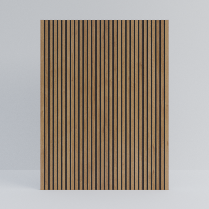 Oak Castellated Black Core End Panel