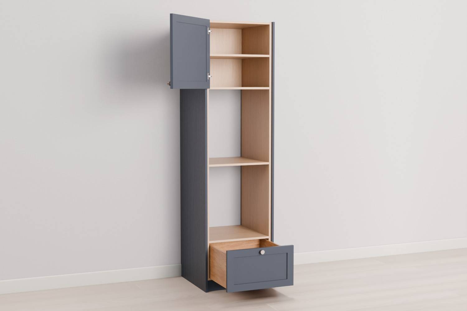 Tall 2x Single Oven Housing with Drawer