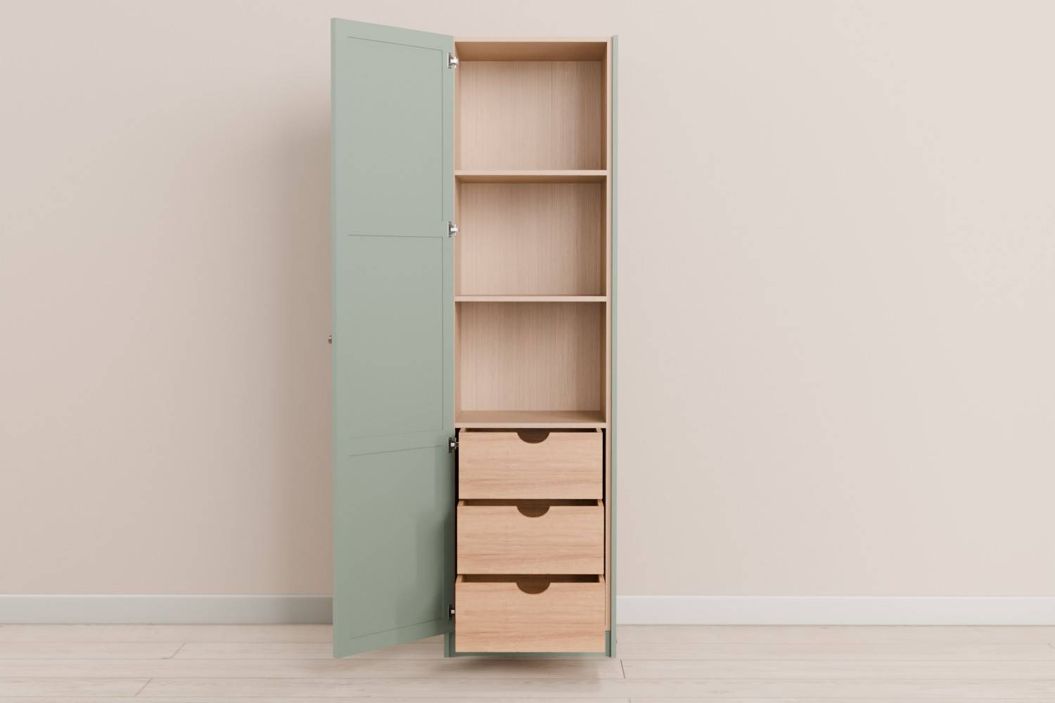 Single Larder With 3 Drawers
