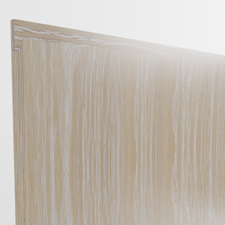 Brushed Limed Grain Oak Scandi J-Groove Front