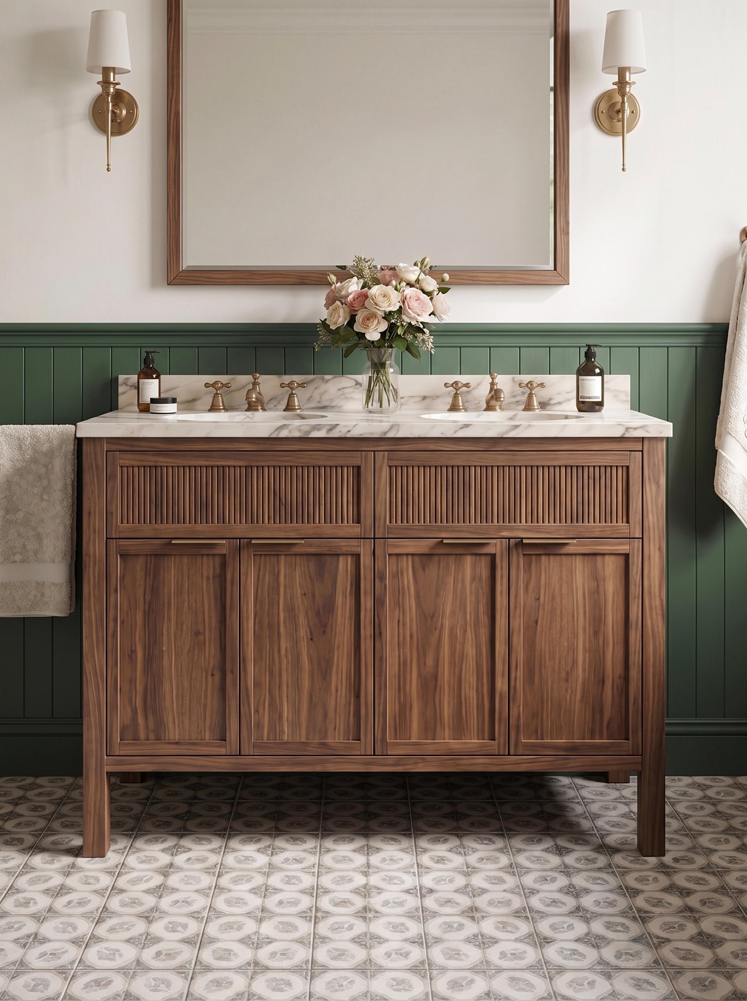 Farringdon Double Basin Walnut