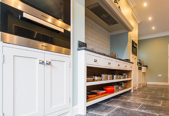 miele oven in traditional bespoke kitchen