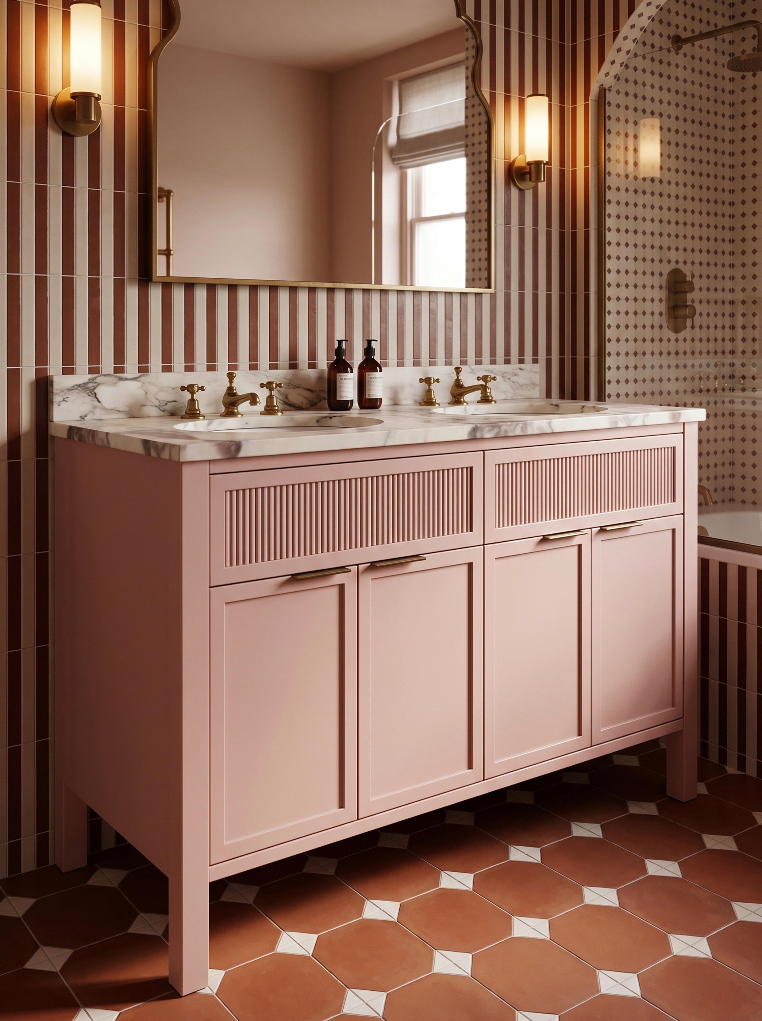 Farringdon Double Basin Painted Angled