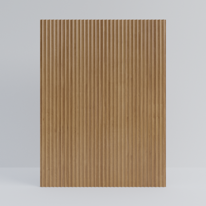 Oak Scalloped End Panel