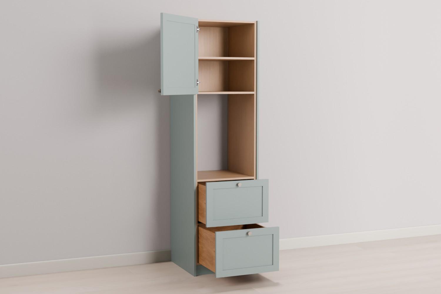 Tall Double Oven Housing with Drawers