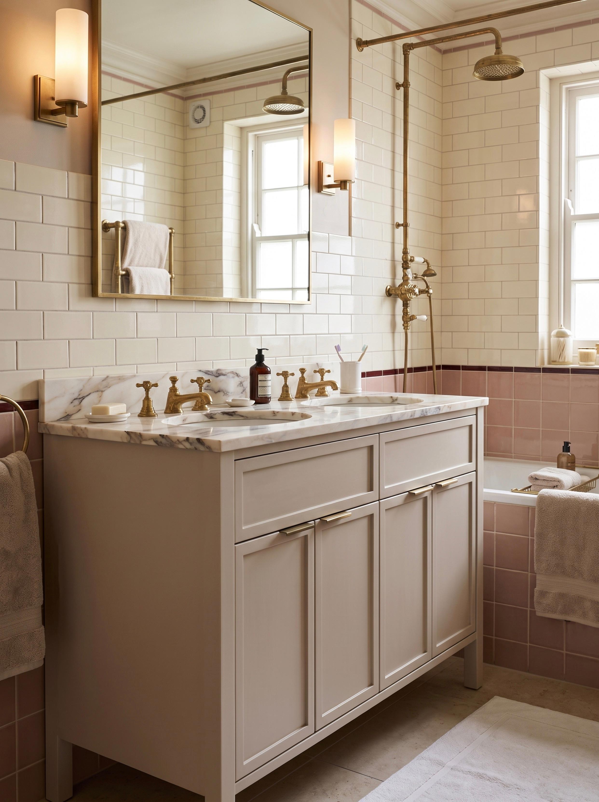 Mayfair Double Basin Neutral Angled