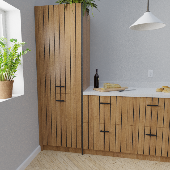 Oak V-Groove Black Core Front